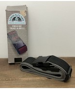 Vtg 80’s Lewis N Clark Strap Deluxe Trav-A-Belt Black NOS Travel Accesso... - $19.75