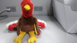 Ty Beanie buddies Gobbles the Thanksgiving brown red and yellow turkey - £15.92 GBP