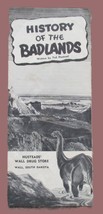 Vintage 1960s History Of The Badlands Wall, South Dakota Travel Brochure - £7.07 GBP