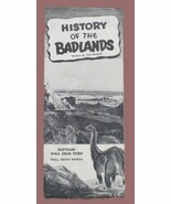 Vintage 1960s HISTORY OF THE BADLANDS Wall, South Dakota Travel Brochure - $12.32 CAD