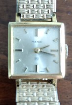 VINTAGE WOMEN&#39;S HENO GOLD 17 JEWELS SWISS MADE WRISTWATCH~MANUAL WIND  R... - $24.09