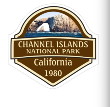 12&quot; channel islands national park california 1980 bumper sticker decal usa made - £24.10 GBP