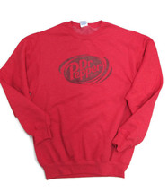 Dr. Pepper Sweatshirt Soft Red Burgundy Logo Small - £11.48 GBP