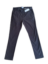 Five Four Men’s Black Wash Slim Pants Size 33x32 Chino Dress Pants NEW WITH TAGS - £27.18 GBP