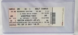 WIDESPREAD PANIC / UMPHREYS MCGEE - 2016 UNUSED WHOLE FULL CONCERT TICKET - $282.71 MXN