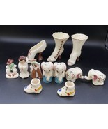 Vintage Poinsettia Studio Rio Hondo California Pottery Figurines Shakers... - £18.96 GBP