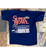 Vtg Denver Broncos Super Bowl XXXII Champions 1998 Shirt-L-NFL Football - £14.92 GBP