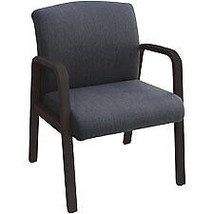 Lorell LLR68559 24 x 25.6 x 33.3 in. Gray Flannel Fabric Guest Chair, Gr... - £161.50 GBP