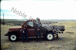 1978 Ranch Scene Jeep 4 Wheel Drive Pickup Truck Wyoming Ektachrome 35mm Slide - £3.50 GBP