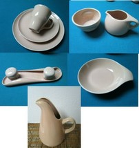 Russel Wright China Coral Plates Mugs Shakers Sugar Creamer Pitcher Teap... - $20.78+