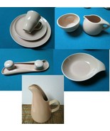 Russel Wright China Coral Plates Mugs Shakers Sugar Creamer Pitcher Teap... - €17,72 EUR+