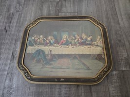 Antique Print THE LAST SUPPER Gold Ornate Wood Framed LARGE Vintage - $4,562.73 MXN