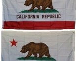 3x5 State of California Republic CA 2 Faced Double Sided 2-ply Polyester... - £22.81 GBP