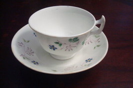 Antique Adderley Chelsea Floral 1800&#39;s English tea cup &amp; saucer, Victorian [81A] - £37.02 GBP