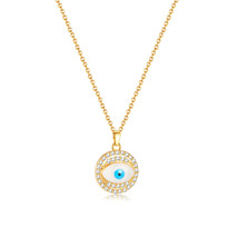 Light Luxury Devil&#39;s Eye Pendant Jewelry Elegant Necklace Women - £10.96 GBP