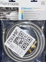 NEW Kenmore Dishwasher Connector Kit 8&#39; Braided Stainless Steel Hose 221... - $8.16