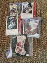 Needlepoint Kits Christmas  Stockings Lot of 5 New - £78.99 GBP