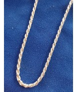 925 Sterling Silver 2.5 Mm Wide 20-in Long Rope Chain Necklace Free Ship... - $828.29 MXN