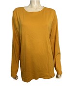 Talbots Plus Gold Round Neck Long Sleeve T Shirt Size 3X - $499.84 MXN