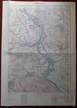 1954 Military Topographic Map Sremski Karlovci Tisa Mosorin  Serbia Yugoslavia - £40.24 GBP