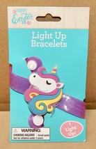 LED Light Up Bracelet Unicorn Pink On Off Button NIB Age 3 &amp; UP 261N - £1.98 GBP