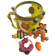 Battat Just B Drum Set Musical Instruments Kids Rattle Target Toy Family Fun - £31.05 GBP