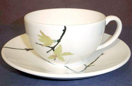 Wedgwood Painted Garden Forsythia Breakfast Cup &amp; Saucer England New - £23.28 GBP