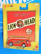 Hot Wheels Premium 2021 Pop Culture Vintage Oil 1937 Haulin&#39; Gas Lion Head - £7.91 GBP