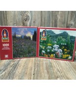 *2* BIG BEN 1000 Pc Jigsaw Puzzle Lot Mount Rainier &amp; Yankee Bay Basin M... - $19.79