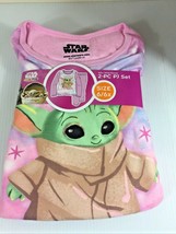 Star Wars -Disney Mandalorian Girls 2 PC Flannel Pajama Set - Pink - Size 6 / 6X - £11.06 GBP