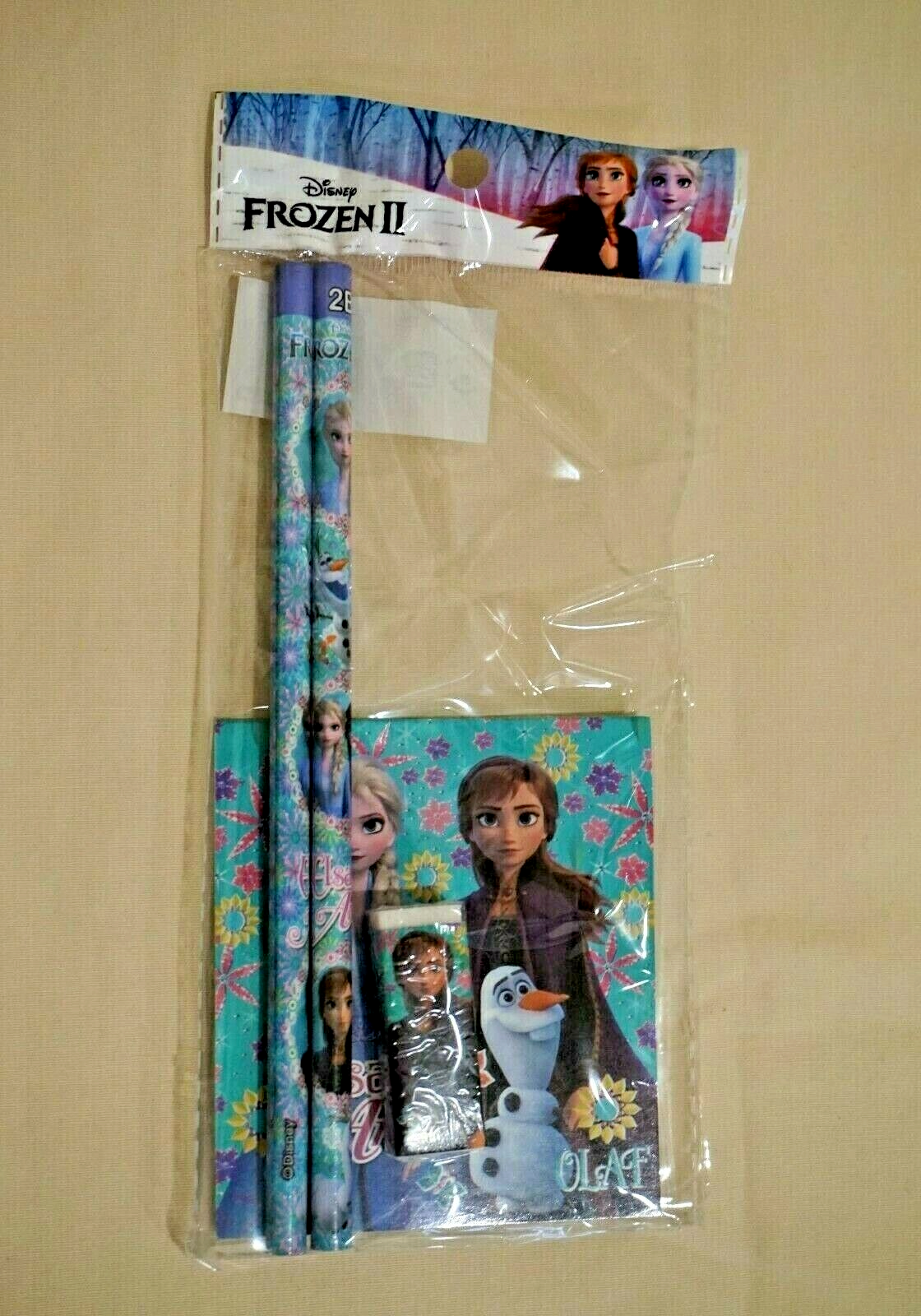 New Disney Japan Frozen 2 Elegant Ice Stationery Set Memo/Pencil/Eraser - $0.99