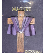 CROSS Draped In Purple Cloth Lent Refrigerator MAGNET LOW $ - $13.11 CAD