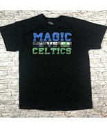 Orlando Magic vs Celtics Large Black Short Sleeve Shirt Basketball NBA - £11.16 GBP