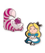 Alice in Wonderland Disney Pins: Cutie Cheshire Cat and Alice - £15.77 GBP