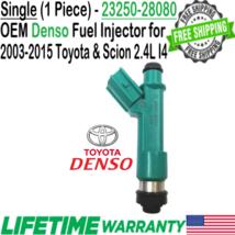 Genuine Denso 1Pc Fuel Injector for 2009-2014 Toyota Matrix 4 Cylinder 2.4L I4 - £44.38 GBP