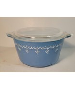 Pyrex Snowflake Garland 1 Quart Bowl with Lid - £30.79 GBP