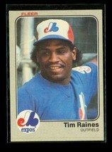 Vintage 1983 FLEER Baseball Trading Card #292 TIM RAINES Montreal Expos - £6.57 GBP
