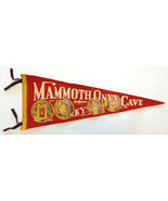 Vtg Mammoth Onyx Cave Pennant-Felt-28&quot;-Triangle Flag Banner-Red-KY Souviner - €55,61 EUR