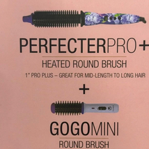 Calista Perfecterpro Heated Round Brush + GoGo Mini brush (Iris Purple) 1” - £55.75 GBP