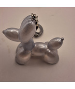 Resin Balloon dog keychain - mbarnes productions - Grey 1.5&quot; - $205.62 MXN