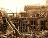 RPPC Chippewa River Dam Powerhouse Construction Cornell WI 1912 Postcard... - $41.53