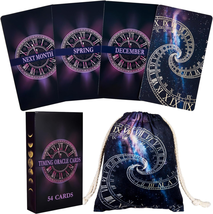XSYLOHXL Time Oracle Cards with Meanings on Them for Beginners Adventure Timing  - £11.89 GBP