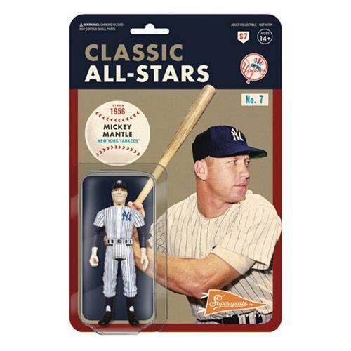 NEW SEALED Super7 Mickey Mantle ReAction 3.75" Action Figure 1956 Yankees - £19.41 GBP