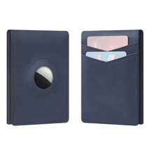 Hawanik Genuine Leather Slim Bifold Wallet For AirTag, RFID Blocking Mens Wallet - £15.71 GBP