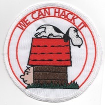 4.25&quot; Usaf Air Force F-4 Vietnam Era Can Hack It Snoopy Embroidered Jacket Patch - £23.69 GBP