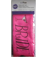 Wilton Bridal Bachelorette Party Pink Sash Bride-to-be Bride to be Sash Set - £7.47 GBP