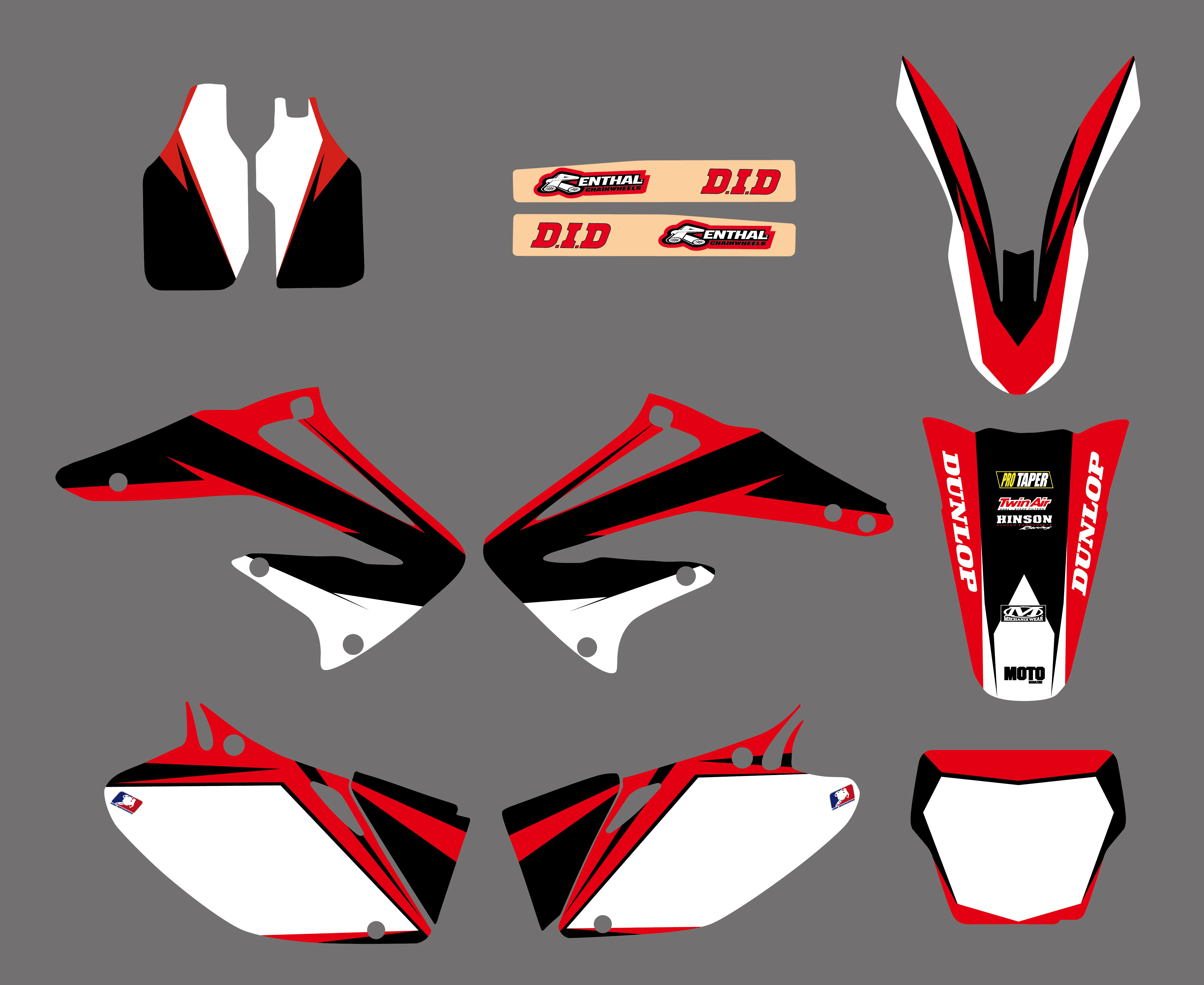 Motorcycle Graphic Decals Stickers   CRF450R CRF450 2002 2003 2004 CRF 450 450R  - £205.86 GBP