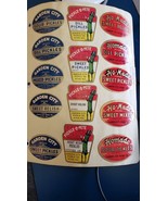 Antique Set Garden City Pickle O Pete Co. Stickers Advertising HO-Made R... - $37.99
