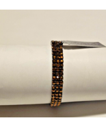 Dillard&#39;s Metaphor Genuine Austrian Crystal Stretch Bracelet Chocolate C... - $27.38 CAD