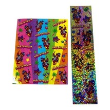 Lisa Frank Vintage Hollywood Bear Stickers S867 And S246 Lot 2 Sheets Hologram - $28.04